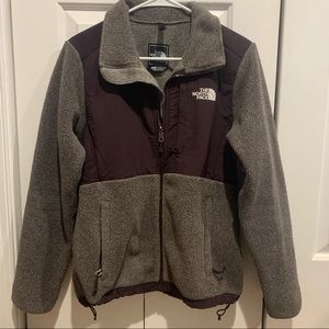 The north face purple fleece jacket
